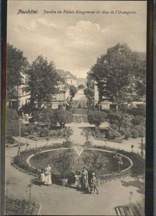 Neuchatel NE Neuchatel Jardin Palais Rougemont Rue d