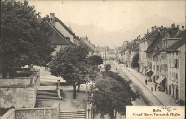 Bulle FR Grand Rue et Terrasse de l'Eglise
