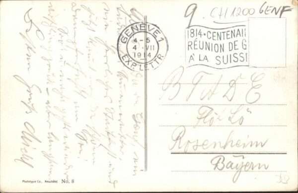 Genf GE Genf [Handschriftlich] Schiff – Bild 2