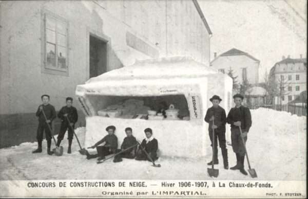 La Chaux-de-Fonds Concours de Constructions de Neige Kind