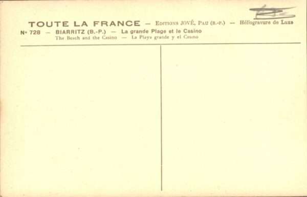 Biarritz Pyrenees Atlantiques Biarritz Plage Casino – Bild 2