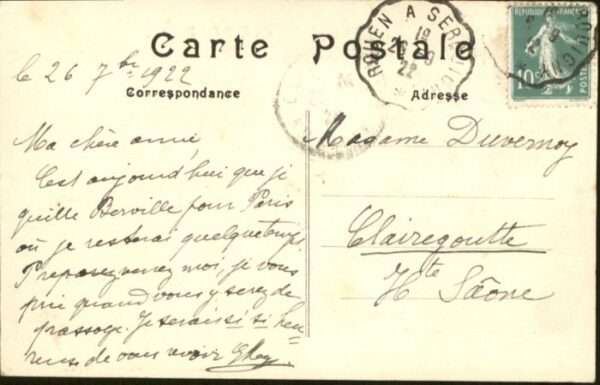 Rouen-a-Serquigny [Stempelabschlag] la Tomberie – Bild 2
