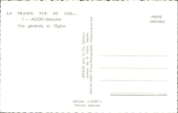 Agon-Coutainville Fliegeraufnahme Eglise – Bild 2