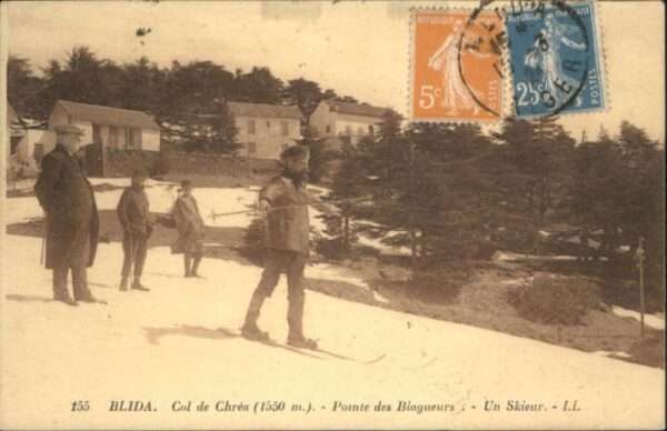 Blida Algerien Col de Chrea Pointe des Blagueurs Un Sk