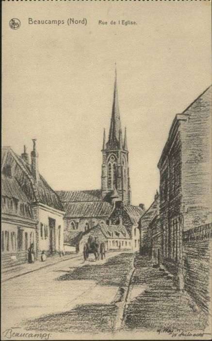 Beaucamps-Ligny Rue de l'Eglise