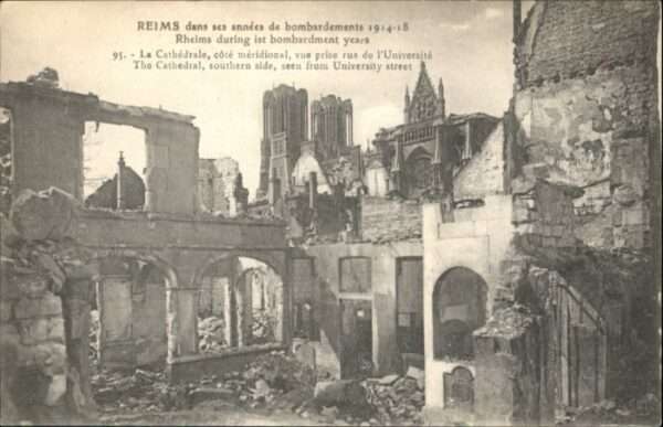 Reims Champagne Ardenne Reims la Cathedrale Zerstörung