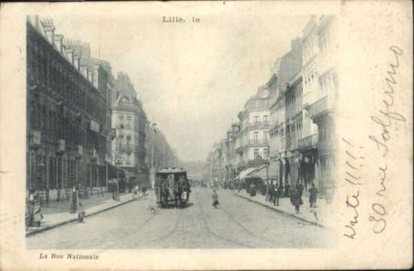 Lille Nord Lille la Rue Nationale Strassenbahn