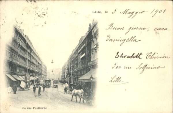 Lille Nord Lille la rue Faidherbe