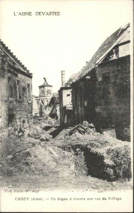 Crouy Aisne Zerstörung