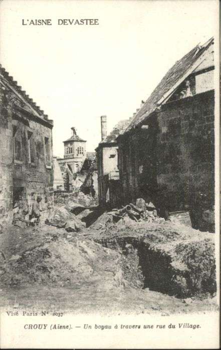 Crouy Aisne Zerstörung