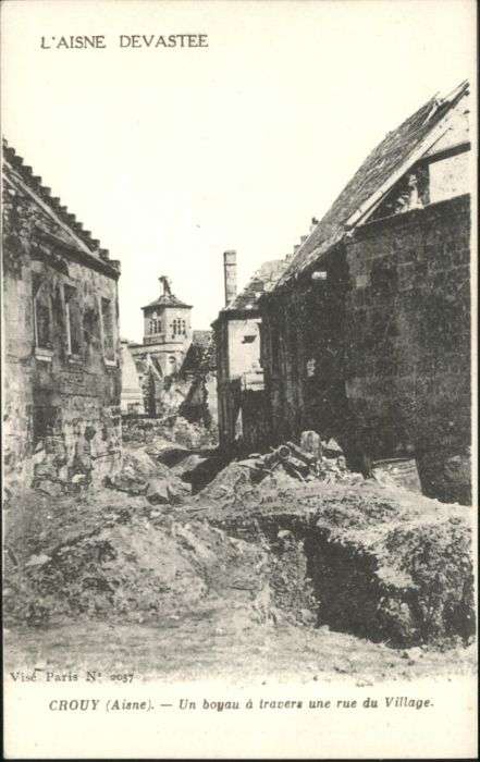 Crouy Aisne Zerstörung