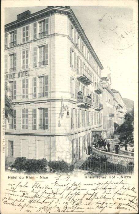 Nice Alpes Maritimes Nice Hotel du Rhin