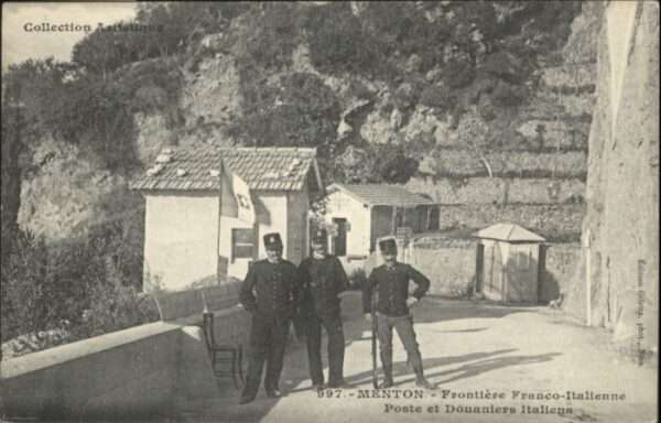 Menton Alpes Maritimes Menton Frontiere Franco Italienne Poste