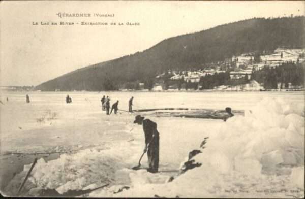 Gerardmer le lac en Hiver