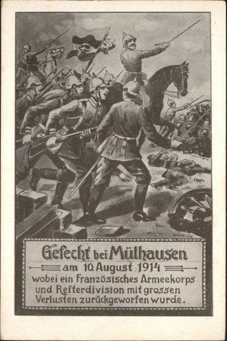 Mulhouse Muehlhausen Mulhouse Gefecht