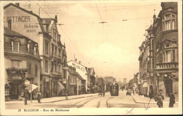 Saint-Louis Elsass Saint-Louis Rue de Mulhouse Strassenbah