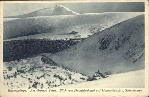 Hampelbaude Riesengebirge Grossen Teich Donatdenkma