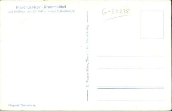 Krummhuebel Riesengebirge Krummhübel Wolfshau Riesengebirge Schne – Bild 2