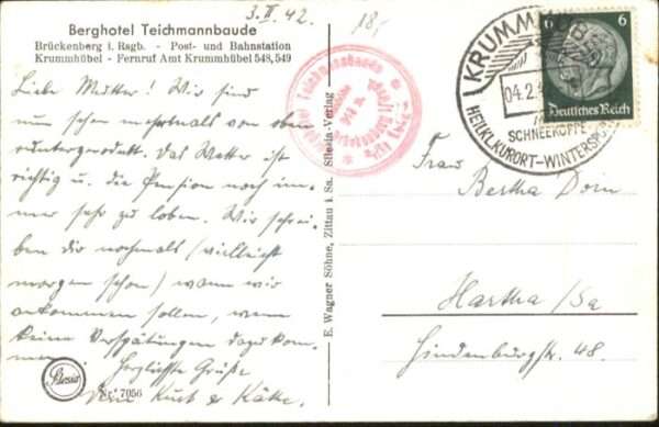 Teichmannbaude Riesengebirge Teichmannbaude Brückenberg Hotel Riesen – Bild 2