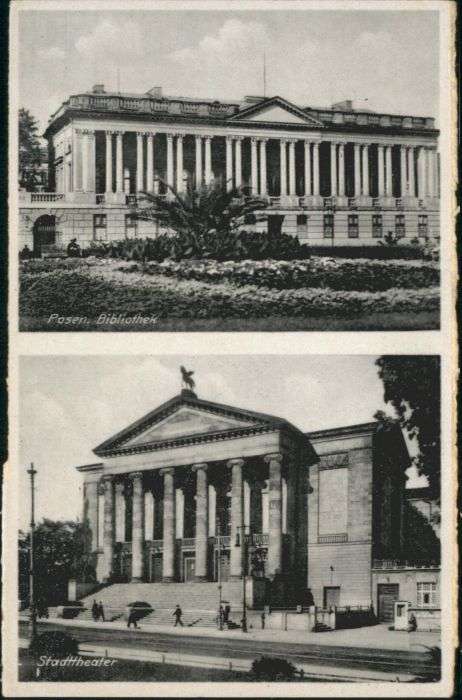 Bibliothek Library Posen Bibliothek Theater