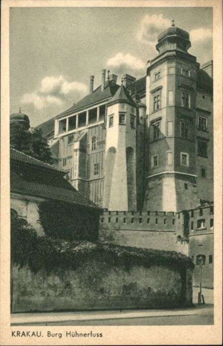 Krakau Krakow Krakau Burg Hühnerfuss
