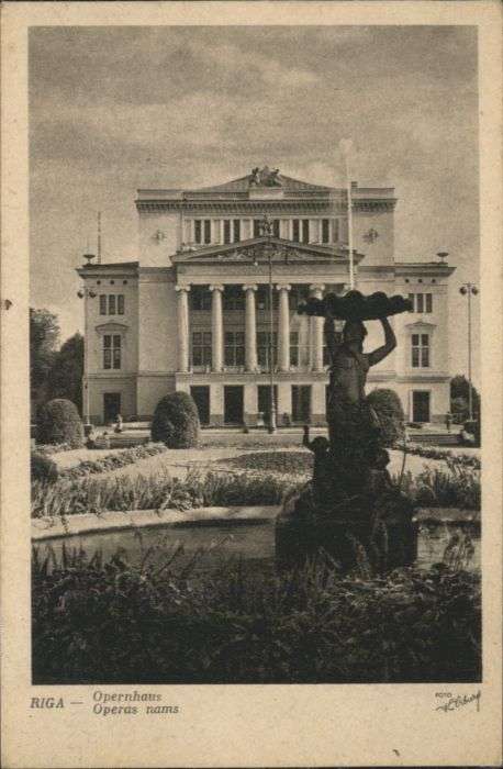 Riga Lettland Riga Opernhaus Operas Nams