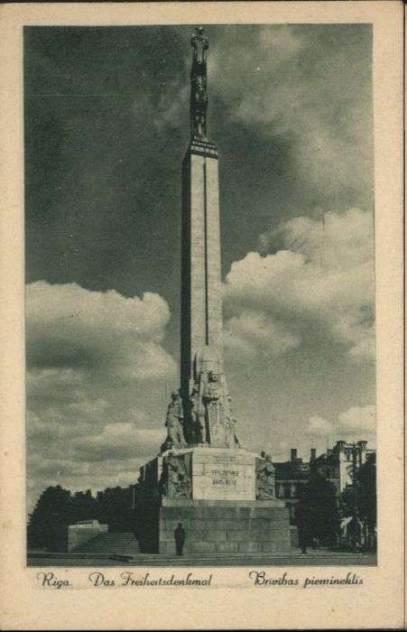 Riga Lettland Riga Freiheitsdenkmal Brivibas Pieminek