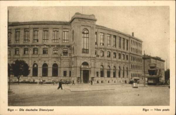 Riga Lettland Riga Deutsche Dienstpost Vacu Pasts