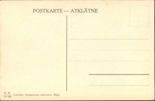 Riga Lettland Riga Deutsche Dienstpost Vacu Pasts – Bild 2
