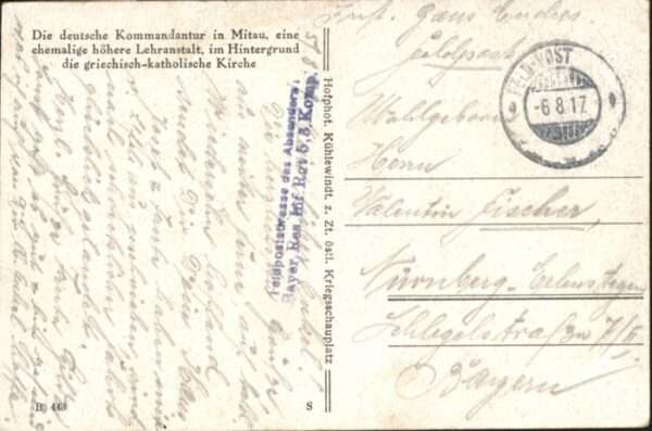 Mitau Deutsche Kommandantur – Bild 2