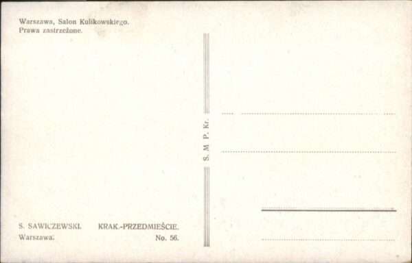 Warszawa Strassenbahn Salon Kulikowskiego Prawa – Bild 2