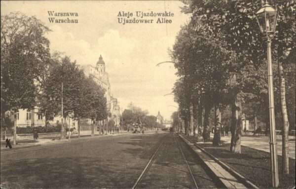 Warszawa Warschau Aleje Ujazdowskie Ujazdowser A