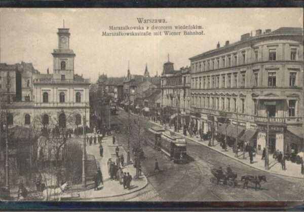 Warszawa Strassenbahn Marszalkowska Dworcem Wied