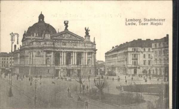Lwow Lemberg Teatr Miejski Stadttheater