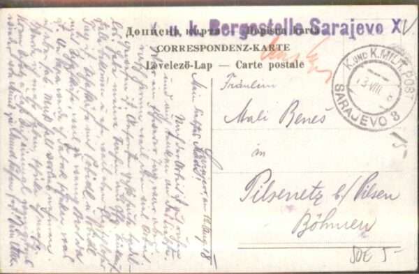 Sarajevo [handschriftlich] Minarett – Bild 2