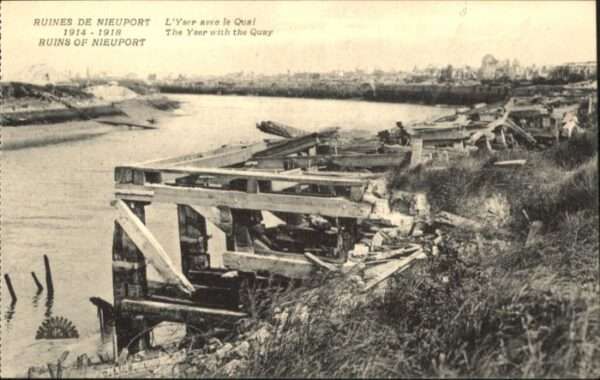 Nieuport-Bains Nieuport Yser Quai Zerstörung