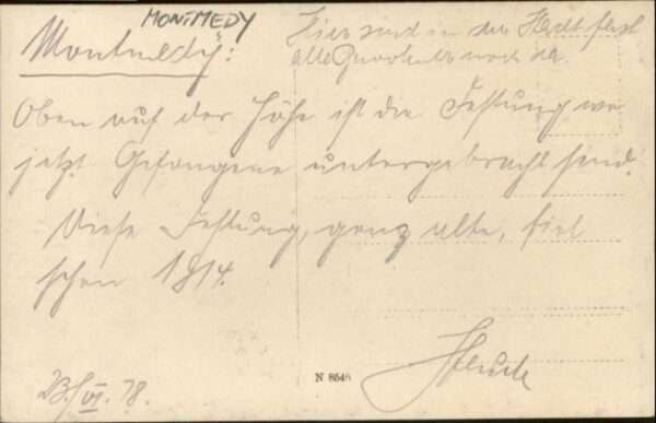Montmedy [handschriftlich] – Bild 2