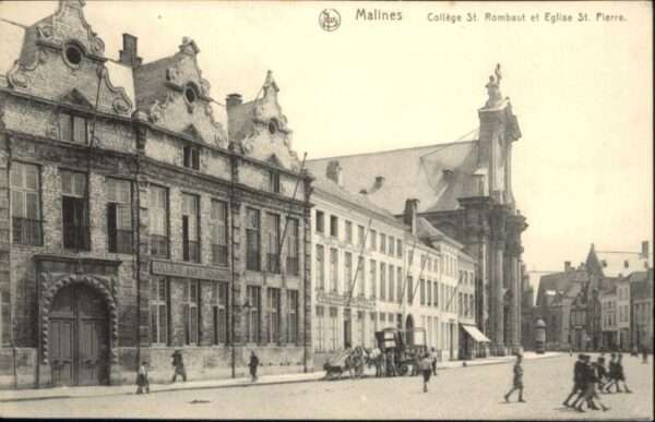 Malines Mechelen Flandre Malines College St. Rombaut Eglise St.