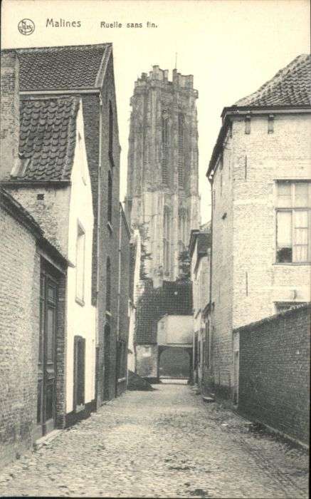 Malines Mechelen Flandre Malines Ruelle san Fin