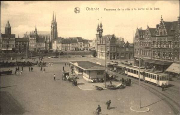 Ostende Oostende Ostende Strassenbahn Gare