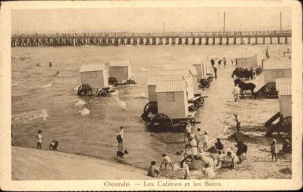Ostende Oostende Ostende Cabines Bains
