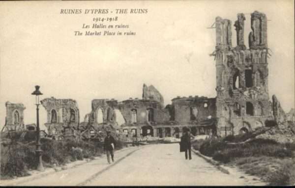Ypern Ypres Ypres Halles Ruines Market Place Zerstö