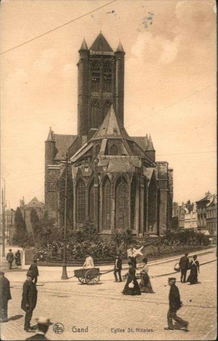 Gand Belgien Gand Eglise St. Nicolas