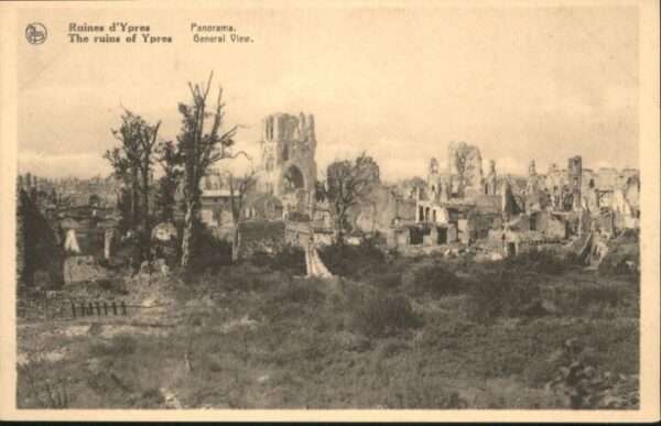 Ypern Ypres Ypres Ruines Zerstörung