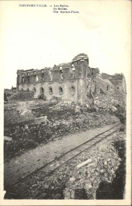 Nieuport-Bains Nieuport Ville Halles Zerstörung