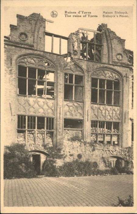Ypern Ypres Ypres Maison Blebuyck Ruines Zerstörung
