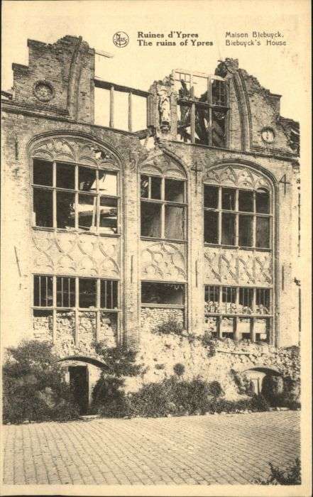 Ypern Ypres Ypres Maison Blebuyck Ruines Zerstörung