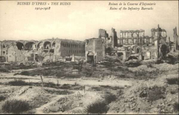 Ypern Ypres Ypres Caserne Infanterie Ruines Zerstör