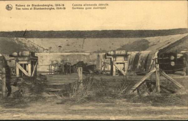 Blankenberghe Canons Allemands Zerstörung