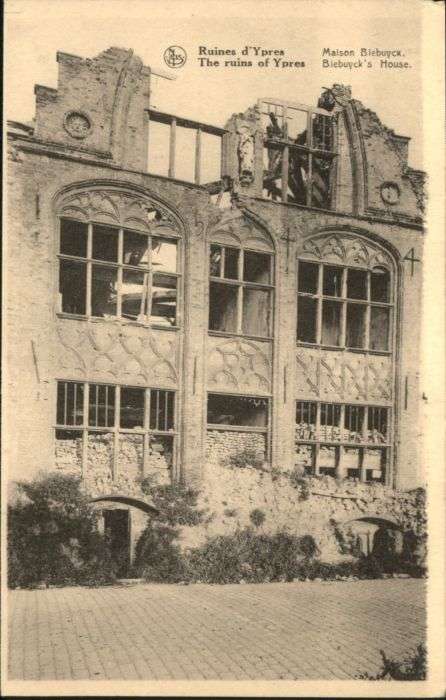 Ypern Ypres Ypres Maison Blebuyck Ruines Zerstörung